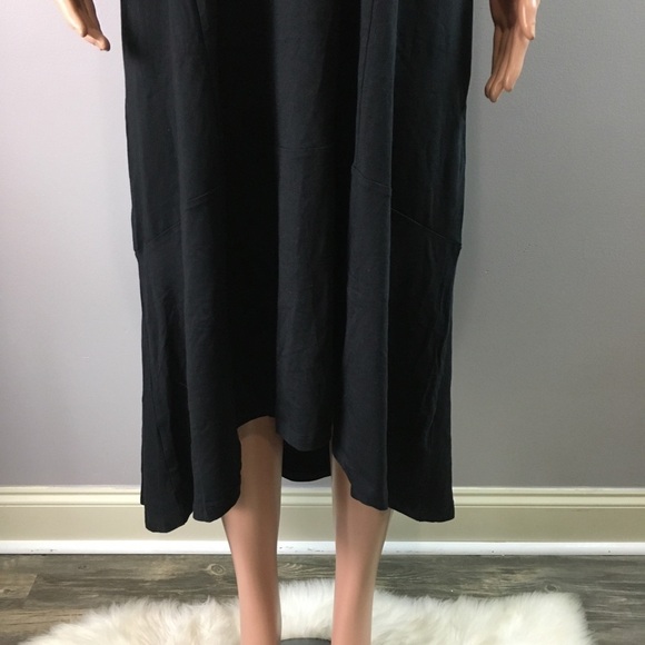 !! isaac mizrahi black maxi dress short sleeve - Picture 2 of 8